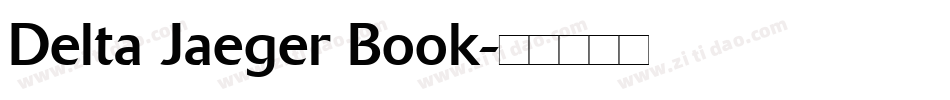 Delta Jaeger Book字体转换